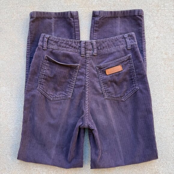 Vintage 70s Midnight Plum High Waist Jordache Cords - Picture 5 of 7